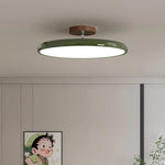 lampe led moderne minimaliste rond fer marron vert beige variable sans télécommande
