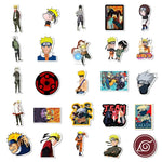 sticker autocollants naruto personnages kakashi sasuke itachi multicolore anime fini