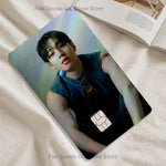 autocollant decoratif carte visite multicolore effet holographique image personnage accessoire moderne populaire pvc 85.6x53.98mm