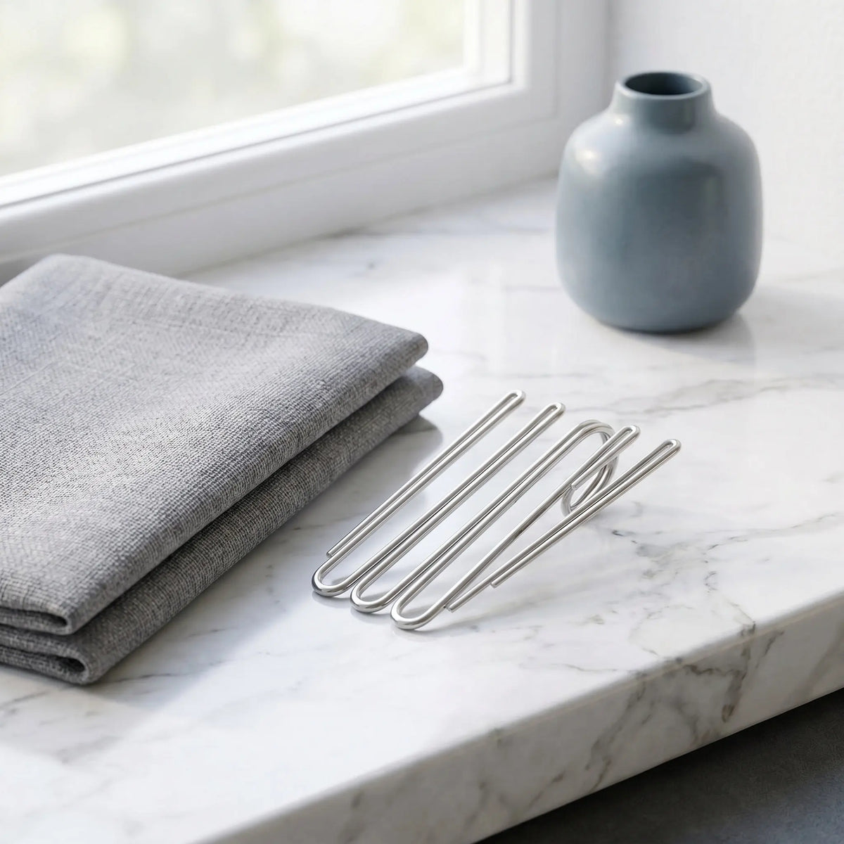 clips rideaux argentés adhésifs modernes fenêtres cuisine salle bain lisses robustes plastique