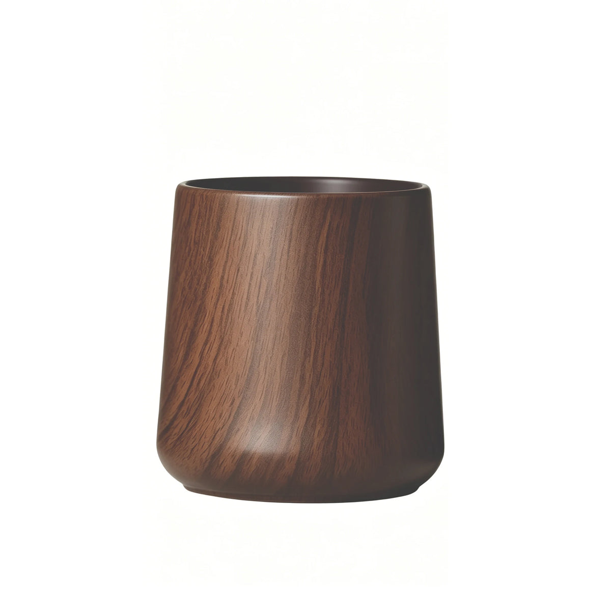 distributeur savon mousse porte brosse dents moderne bois naturel marron foncé salle bain cuisine