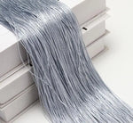 rideau decoratif tissu alveolaire franges or bleu violet rose semi transparent moderne 100x200cm