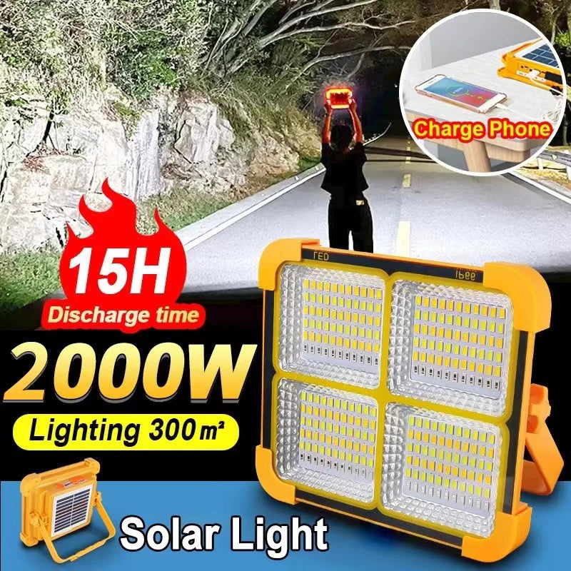 projecteur portable led rechargeable solaire orange clips moderne certification vde ul rohs