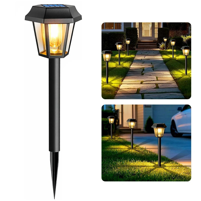 lumière solaire extérieure moderne led noir transparent auto allumage ip65 abs