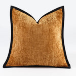 housse coussin polyester carré moderne bleu marine marron beige clair rouge contemporain