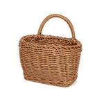 panier rangement tressé marron traditionnel respectueux environnement utilisation multiple poignées