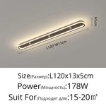 plafonnier led moderne ultra mince bande lumineuse chambre couloir blanc flux lumineux élevé télécommande