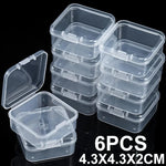 boîtes rangement transparentes pratiques modernes clips fermeture portables anti poussière multi usages petits objets