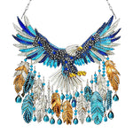 attrape rêves boho plumes fleurs violet bleu rose or pendaison décoration intérieure artisanal
