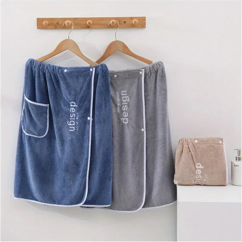 serviette bain rapide bleu marine poche microfibre absorbante lavable machine moderne confortable élastiquearrière