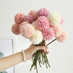 décoration intérieure bouquet hortensia artificiel moderne rose blanc vert violet