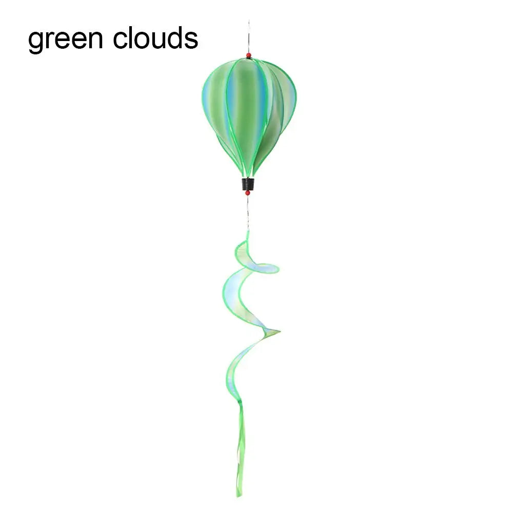 ballon air chaud multicolore rayures paillettes nuages clips décoratif moderne six motifs