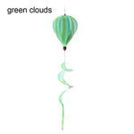 ballon air chaud multicolore rayures paillettes nuages clips décoratif moderne six motifs