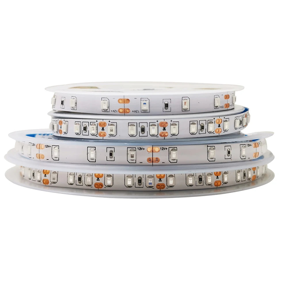 ruban led blanc 60 leds mètre adhésif moderne ip65 étanche 5v 50000 heures