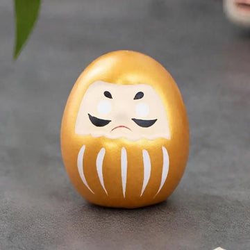statuette japonaise daruma orange rouge noir vert violet rose blanche bonheur traditionnelle maison