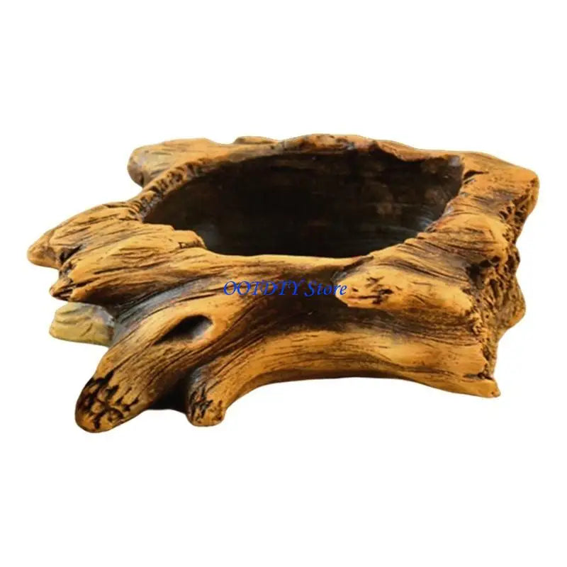 jardinière cache pot tronc arbre marron rustique plante succulente texture bois naturelle balcon jardin