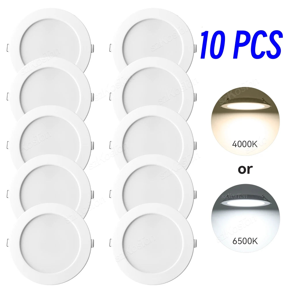 spots led blancs modernes clips instructions 4000k 6500k 7w 9w 12w 20w