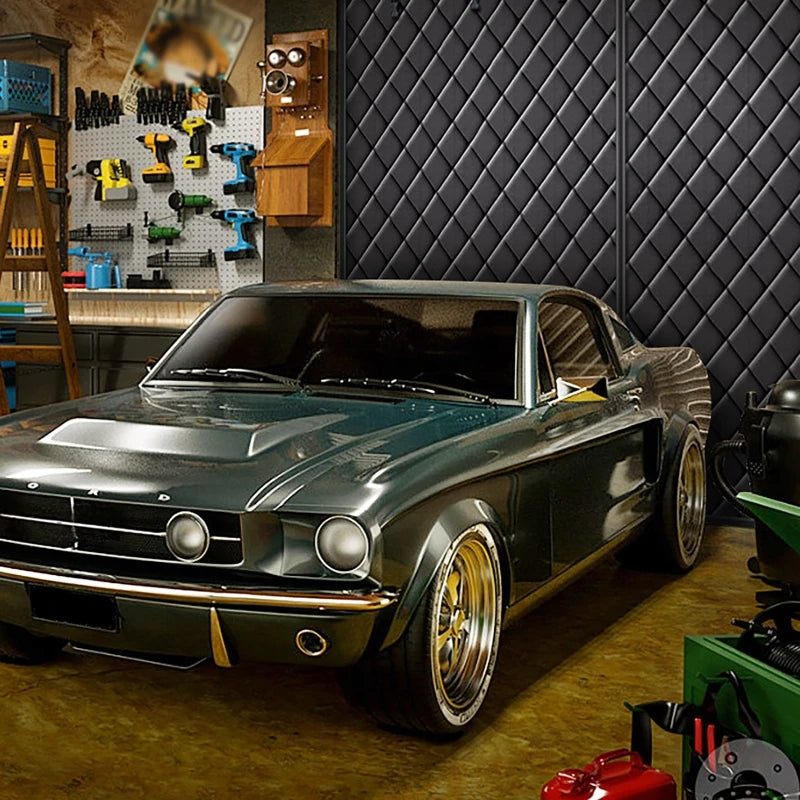 Installation rideau garage avec clips de rangement