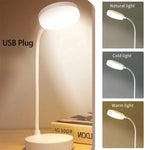 lampe led flexible blanc moderne interrupteur bouton poussoir câble usb opacité contemporaine rechargeable