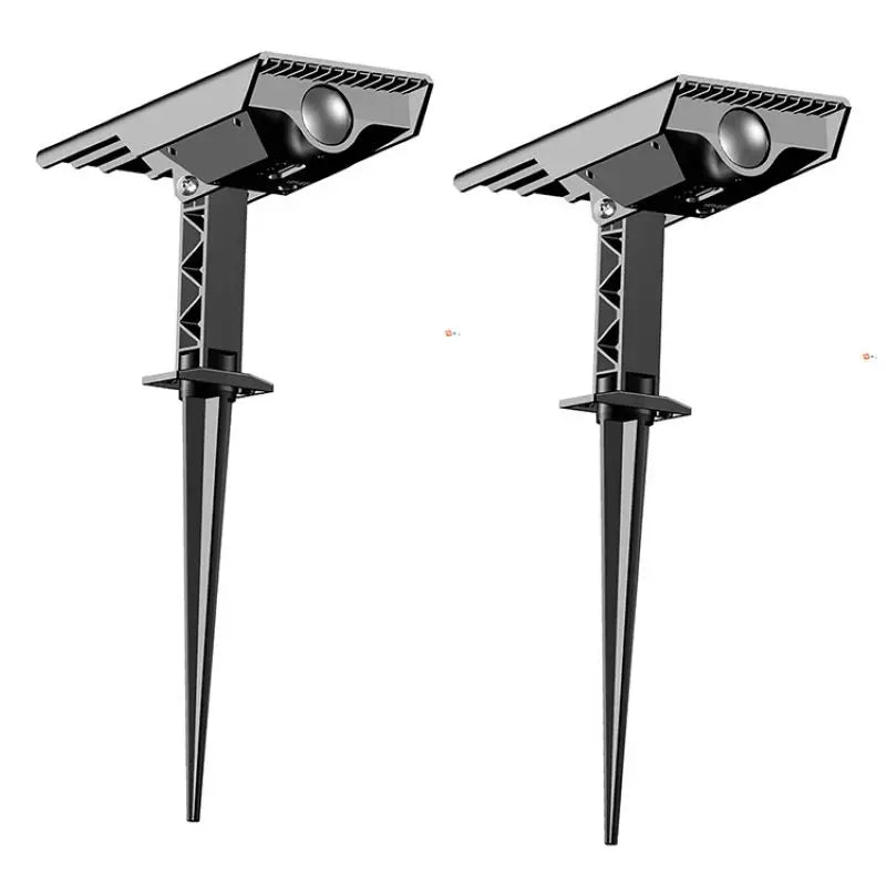 lumière solaire extérieure led réglable moderne noire abs jardin urgence