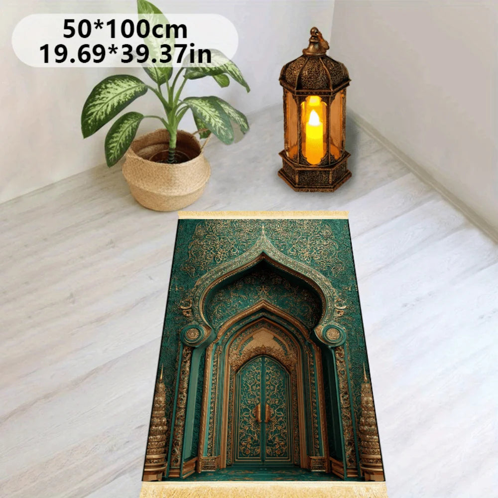 tapis vert doré rose artisanal pliable lavable extérieur plage pique nique prière usage multiple