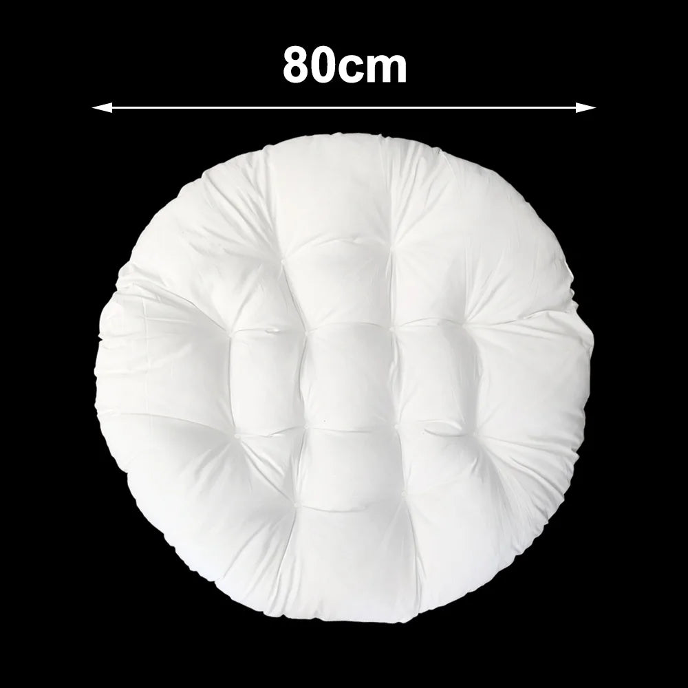 coussin suspendu blanc plissé moderne 60cm 80cm cordelettes polyester coton