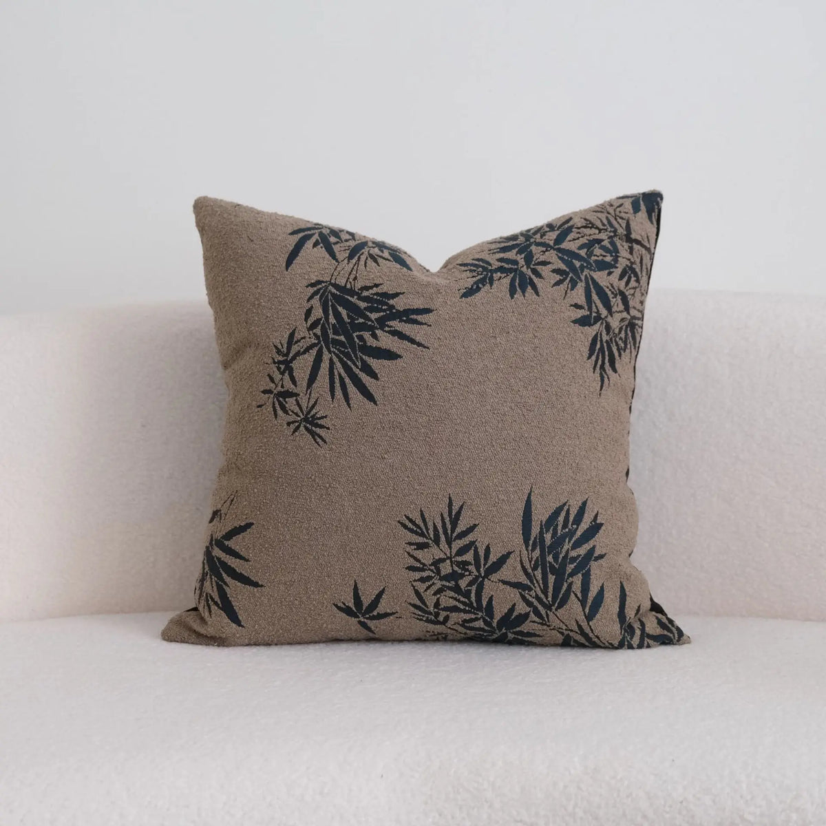 taies d'oreiller fleur motif feuilles vertes moderne maison sans coeurversible polyester