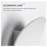 Lampe murale LED moderne minimaliste aluminium noir blanche extérieure IP65 étanche