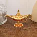 lampe huile ornementale artisanale métal durable décoration vintage table chambre orcement