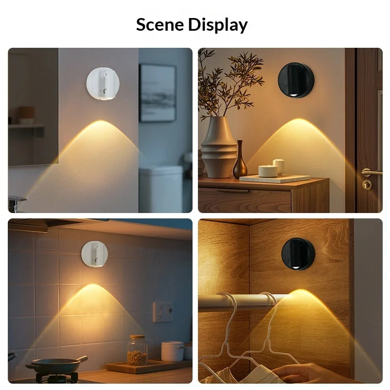 lampe led rechargeable aimantée projecteur mural blanc moderne interrupteur tactile charge usb type chambre