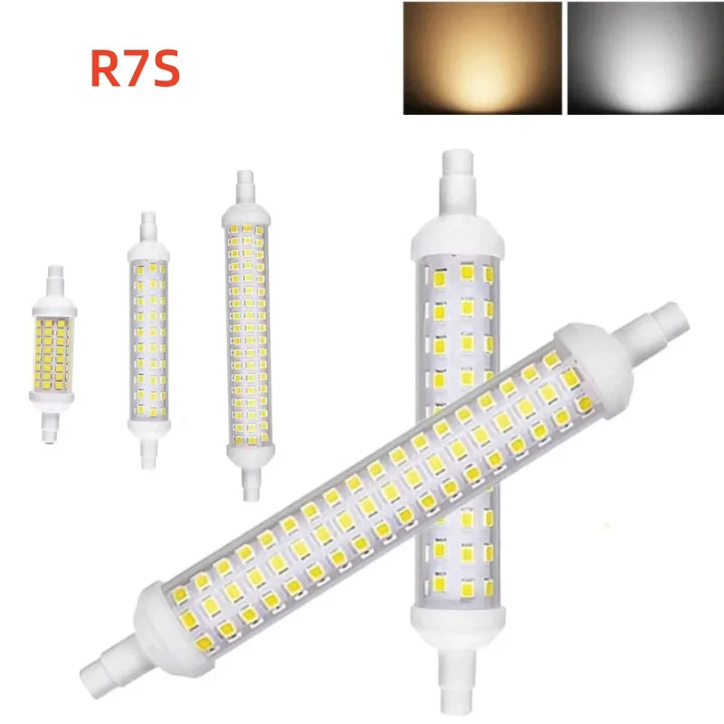 Ampoule LED R7S 220V 10W 15W 20W blanc moderne sans scintillement 80000h