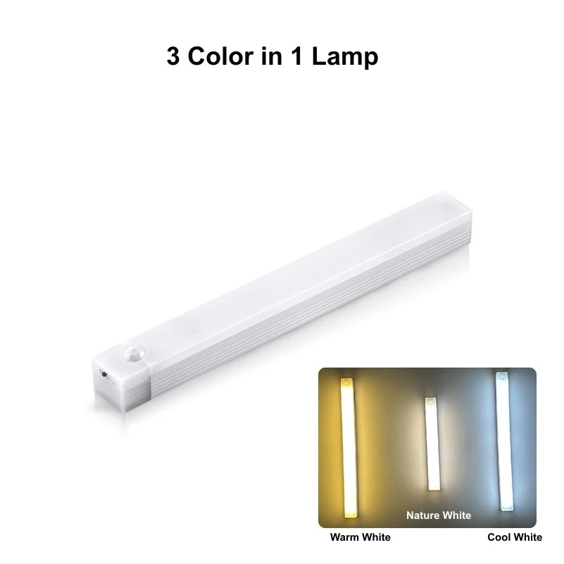 lampe rechargeable adhésive détecteur mouvement blanc moderne 10cm 20cm 30cm 50cm