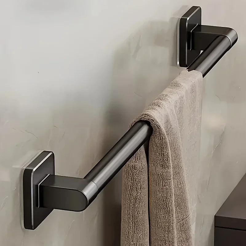 porte serviettes mural adhésif noir moderne sans perçage rack serviettes cuisine salle bain support