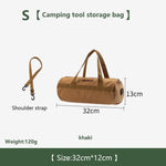 sac main khaki vert armée noir toile épaisse pratique robuste poignées amovibles campagne outils