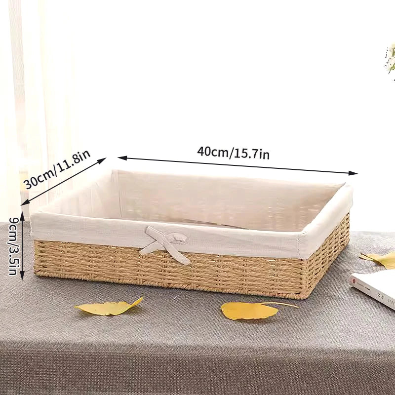 paniers rangement tissus corde tressée boho chic naturel beige écologique rustique