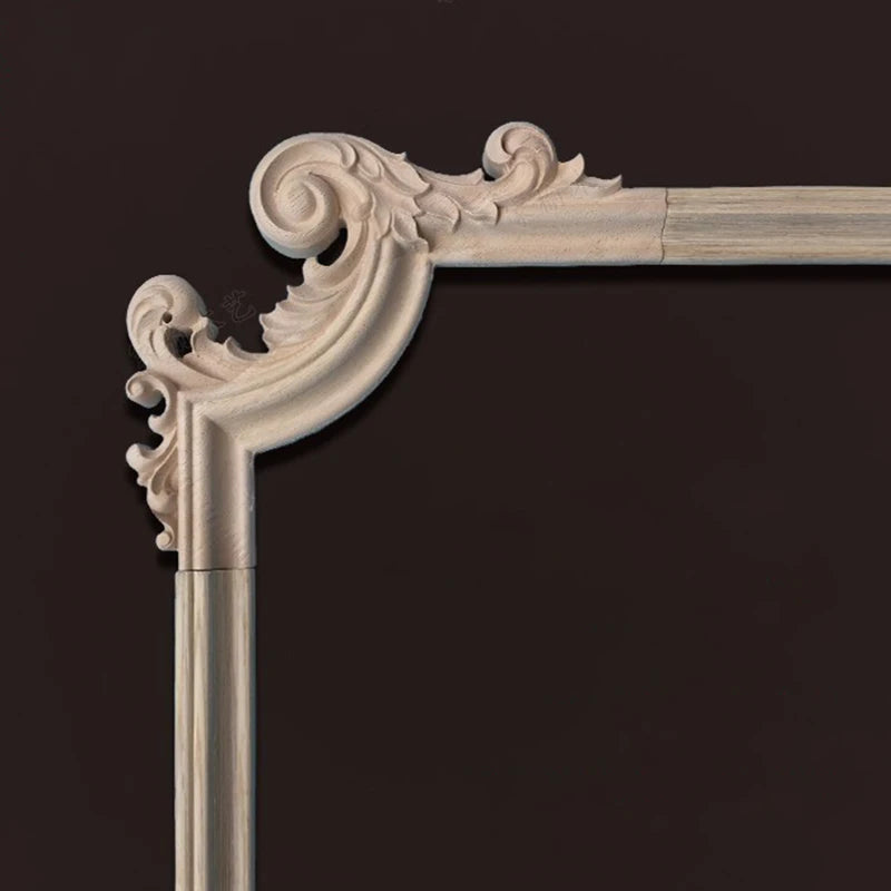 profils decoratifs bois blanc classique sculpture decoration meuble lisse finie decor architectural elements