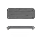 support mural moderne gris clair fixations vis crochets 25cm 28cm