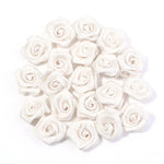 fleurs artificielles roses polyester clips décorations mariage anniversaire intérieur 1.5cm