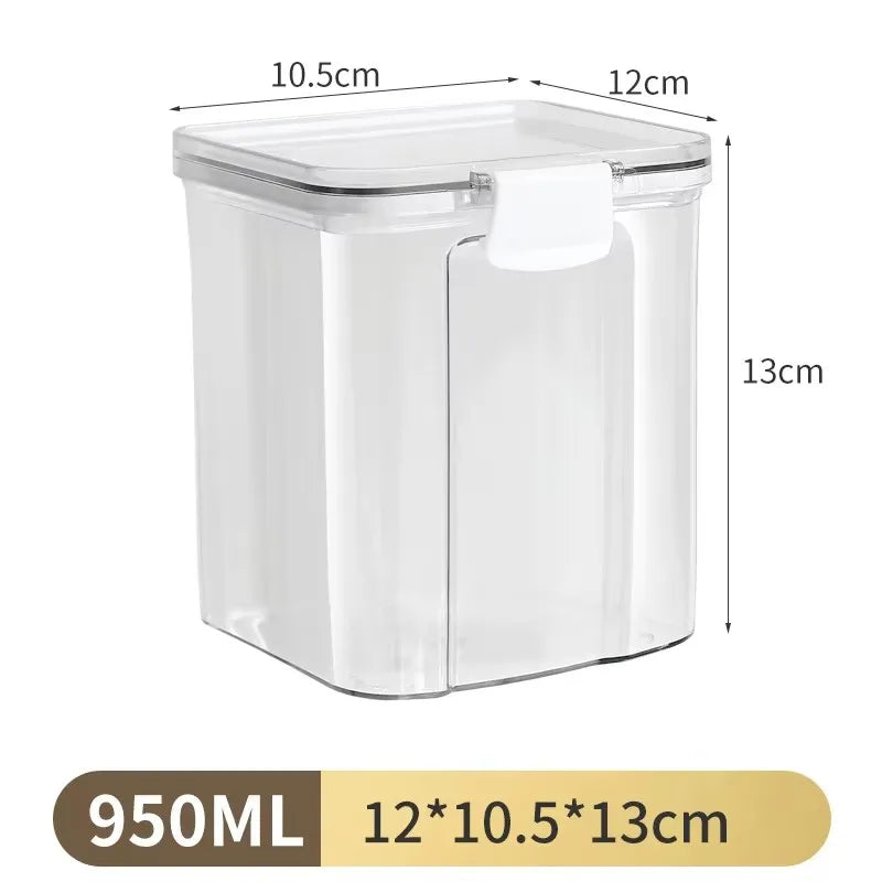 boîtes rangement hermétiques plastique qualité alimentaire épices céréales fruits secs anti humidité respectueux environnement