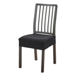 housses chaise moderne carreaux géométriques noir bleu marine gris clair polyester antidérapantes