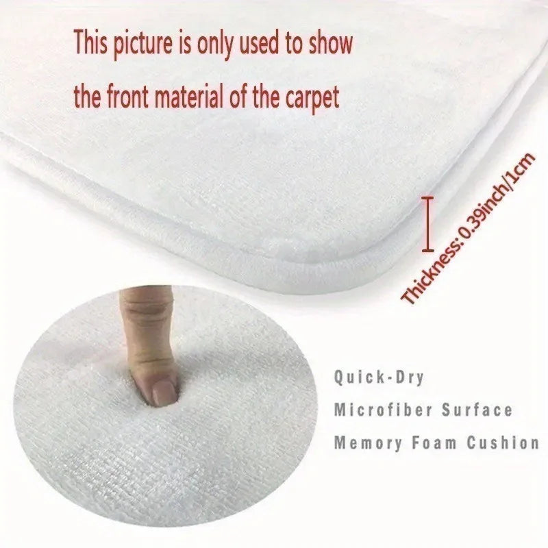 tapis vert blanc marron dessin animé flocons neige décoration cartoon chambre salon résistant lavable