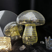 décoration intérieure champignon miroirs argentés jaunes moderne festif psychédélique lumière chambre enfants
