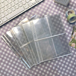 album scrapbooking pochettes transparentes anneaux métalliques rangement diy estampage modernes cartes imprimées plastique lisse