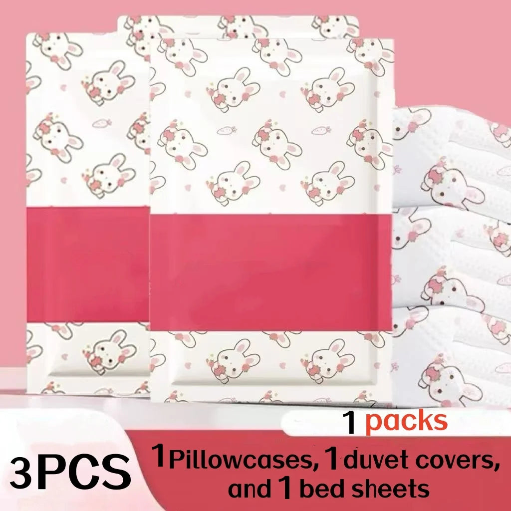 ensemble literie rose blanche motifs floraux dinosaures drap couette taies oreillers moderne enfantin