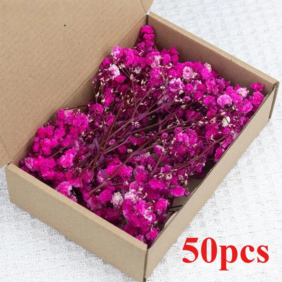 fleurs séchées bouquets multicolore violet orange rouge naturel rustique décoration maison artisanat diysortie