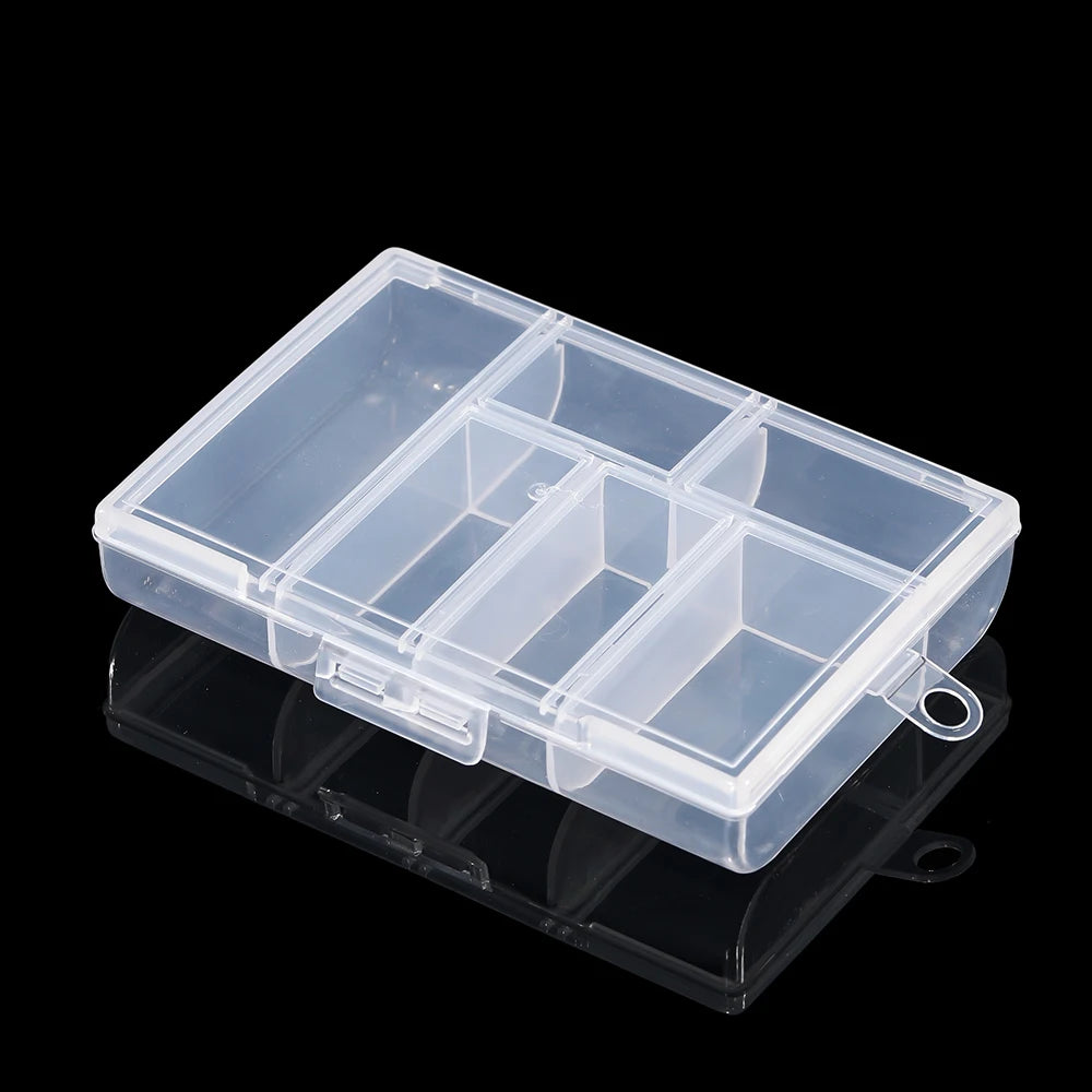boîtes rangement transparentes 10 15 24 28 grilles clips modernes bijoux bricolage affichage storage