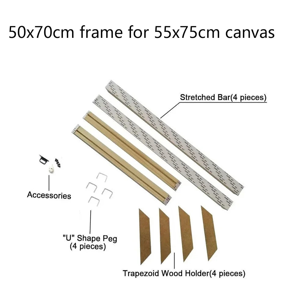 cadre mural bois moderne marbre doré clips adhésifs multiple tailles
