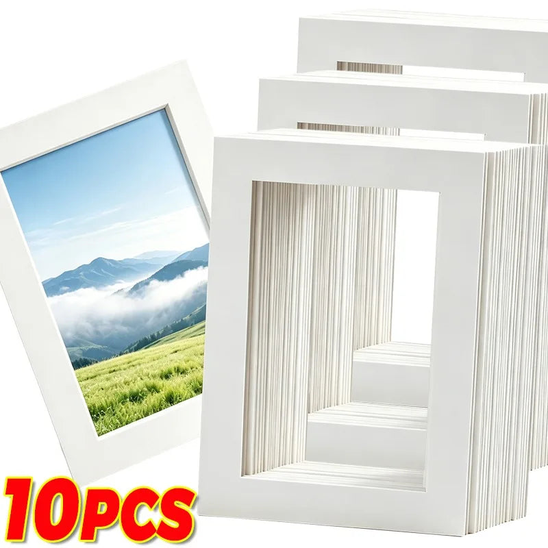 passe partout rectangulaire blanc papier cadre photo décoration intérieure œuvre d'art classique