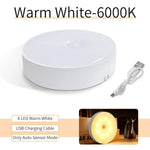veilleuse led rechargeable sans fil lampe sol blanche moderne détecteur mouvement usb portable