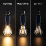 ampoule led solaire rechargeable usb filament doré transparente vintage camping nuit porte